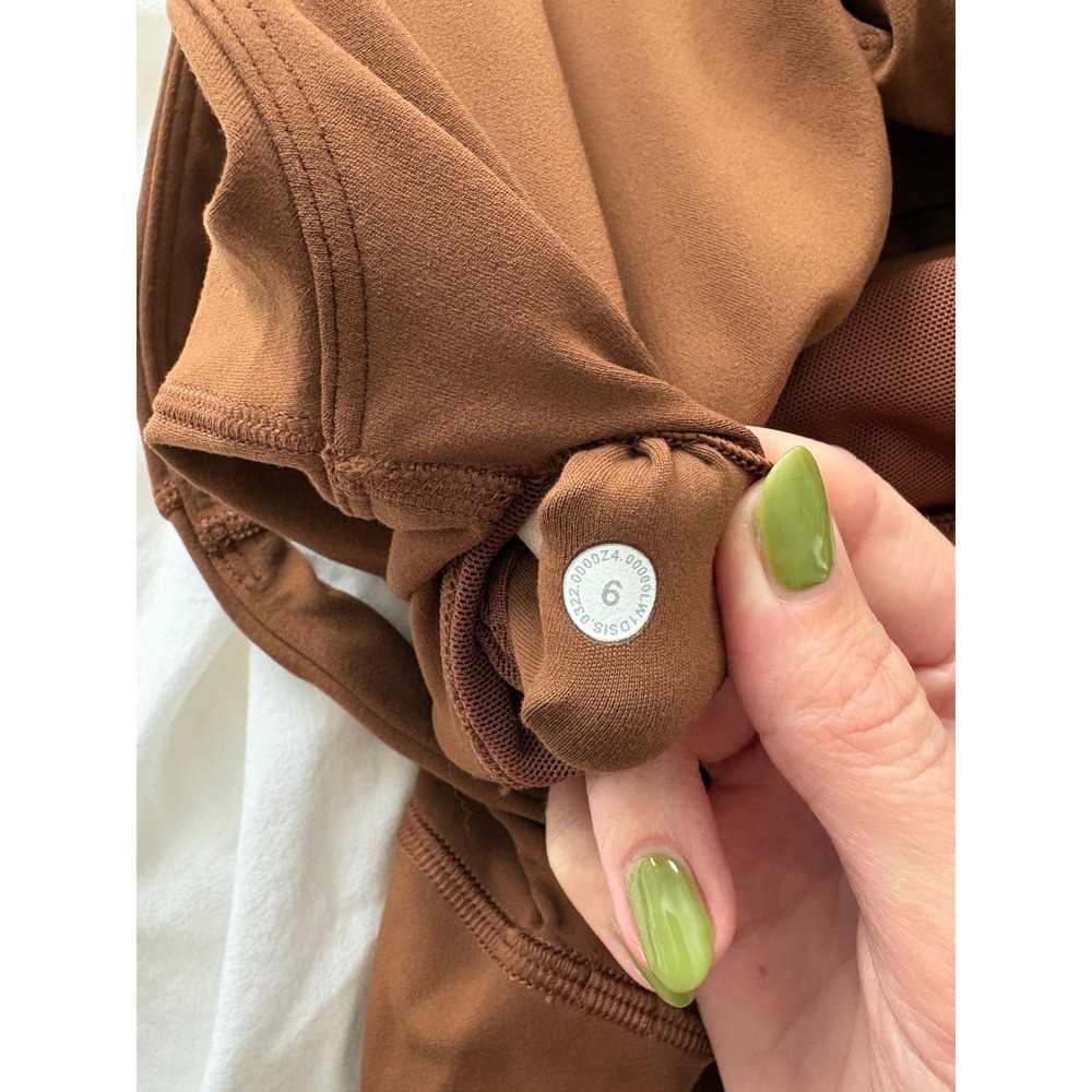 NEW Lululemon Align Bodysuit 25 Ancient Copper Nulu Jumpsuit Size 6 Layer W1DSIS - Picture 2 of 7